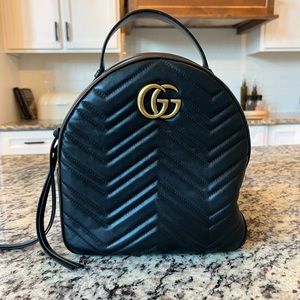 GUCCI GG Marmont Quilted Leather Backpack